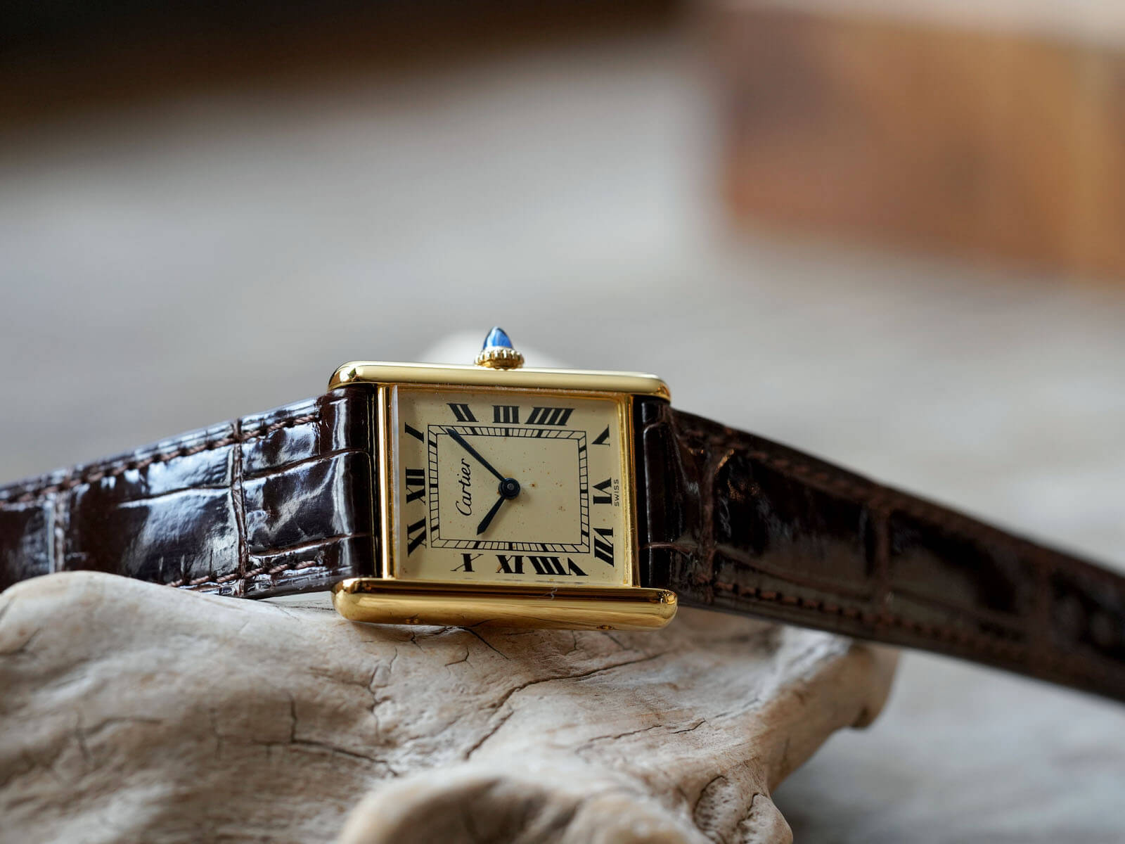 カルティエ/プレマストタンクLM/ホワイトローマンダイヤル/Cartier/Pre