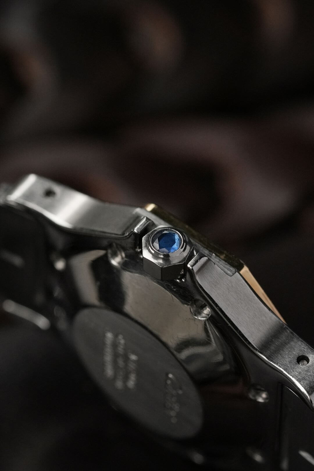 カルティエ/サントスオクタゴンLMデイト/ホワイトローマンダイヤル