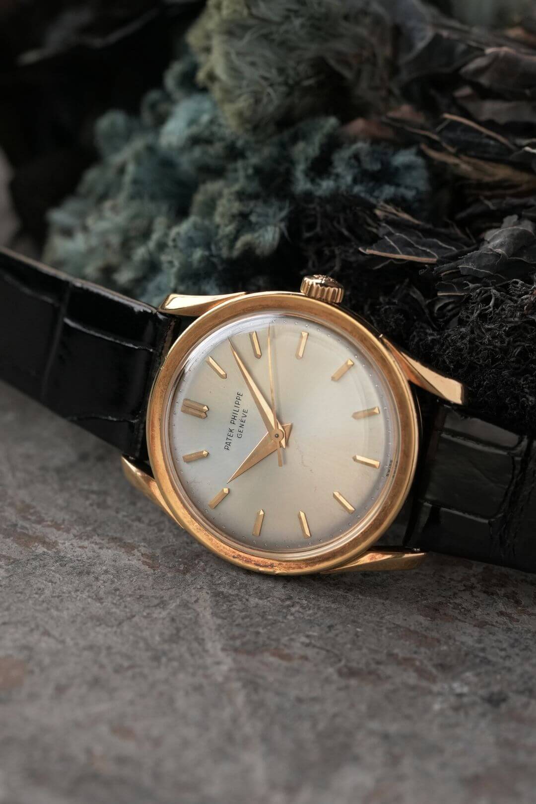 パテックフィリップ/カラトラバ/ボンベイケース/エナメル象嵌/バレット