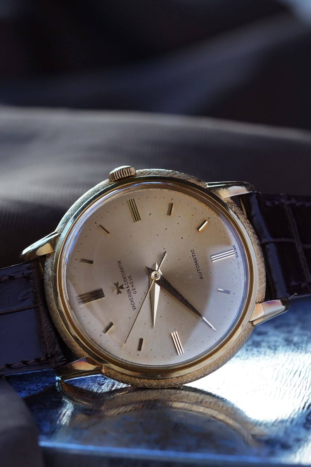 ヴァシュロンコンスタンタン/ビックテクスチャーケース/ゴールド