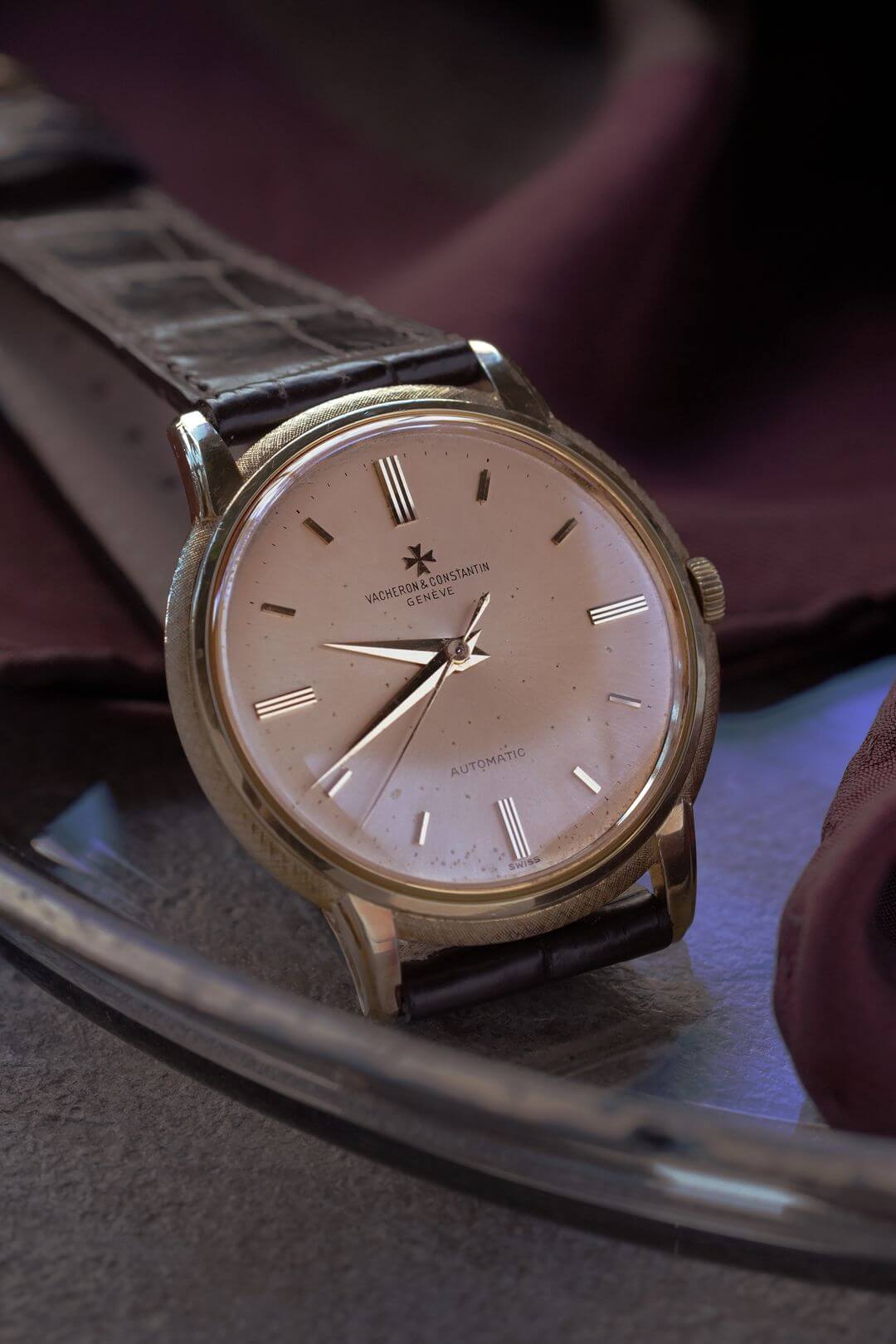 ヴァシュロンコンスタンタン/ビックテクスチャーケース/ゴールド