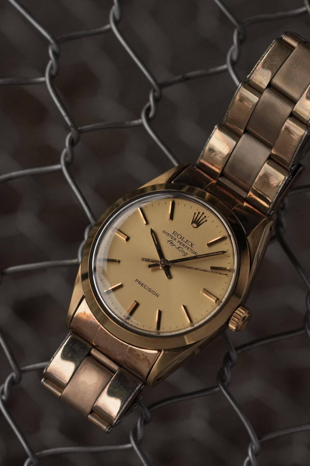ロレックス/エアキング/オイスターパーペチュアル/ゴールドダイヤル