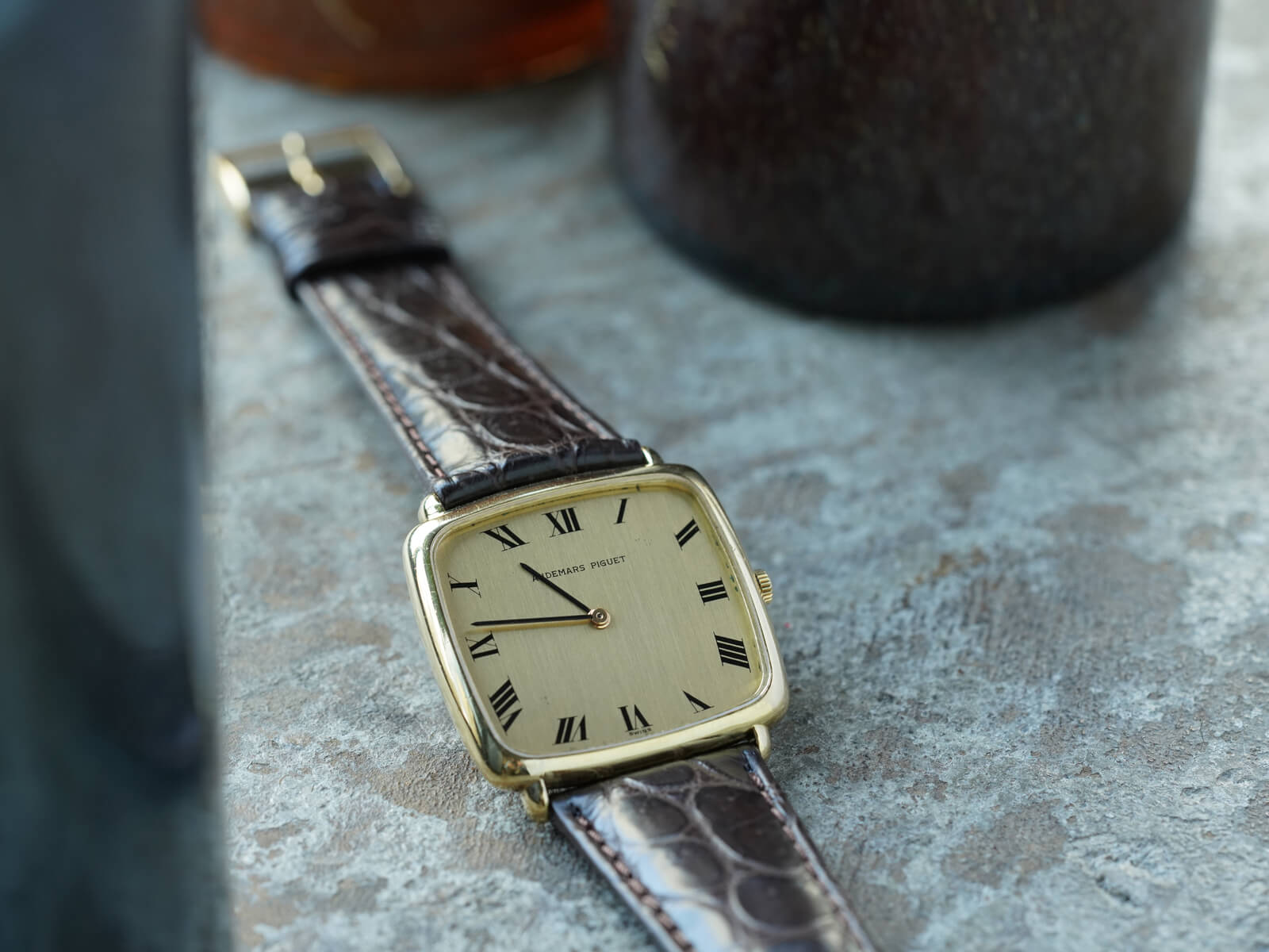 オーデマピゲ/クッションケース/ゴールドローマンダイヤル/Audemars