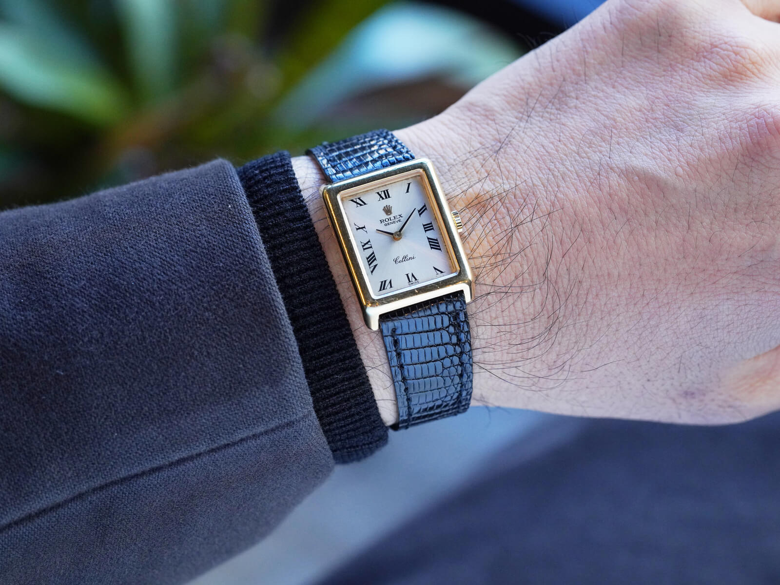 ロレックス/チェリーニ/レクタンギュラーケース/シルバーローマン