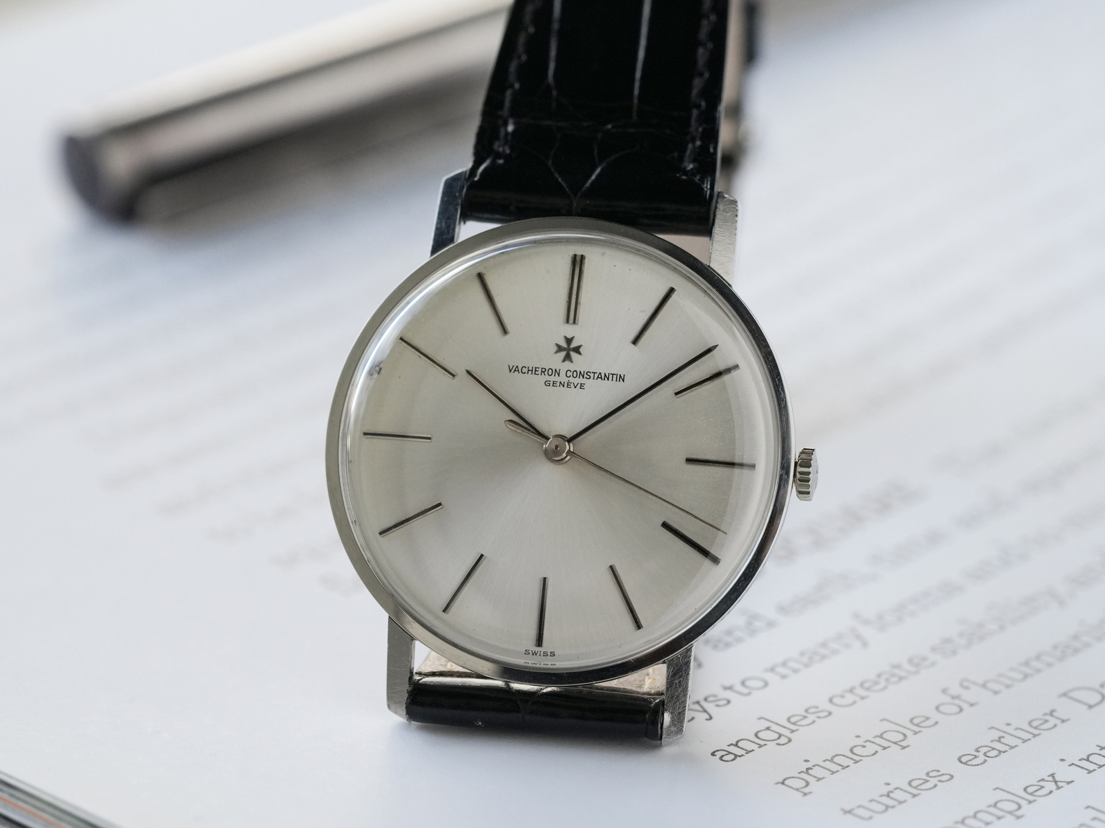 ヴァシュロンコンスタンタン/ラウンドケース/シルバーダイヤル