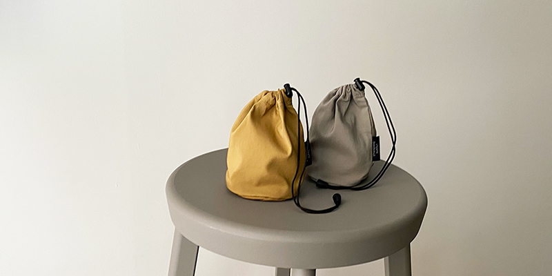 特集／DRAW STRING POUCH「そばに置きたい巾着」 | evergreen works