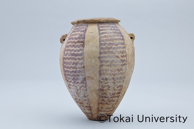 彩文両耳付壺｜東海大学古代エジプト及び中近東コレクション
