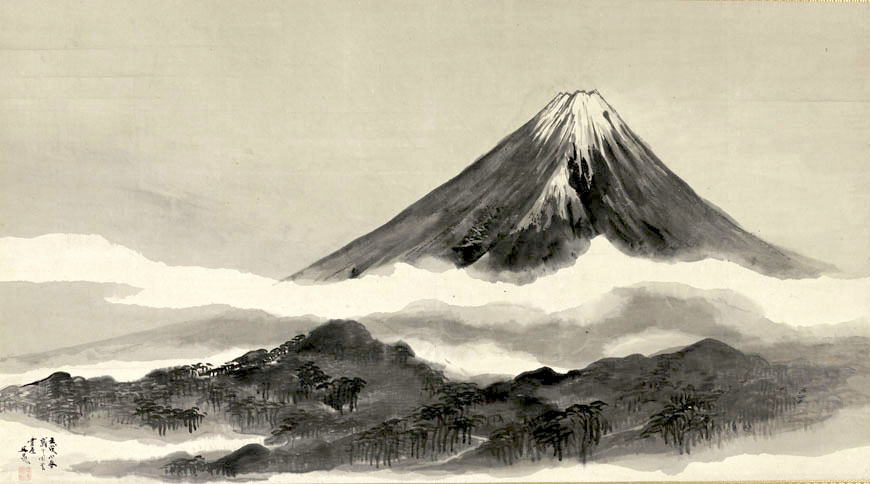 富士真景図』谷文晁 作（1802年）の拡大画像 - 江戸ガイド｜江戸ガイド