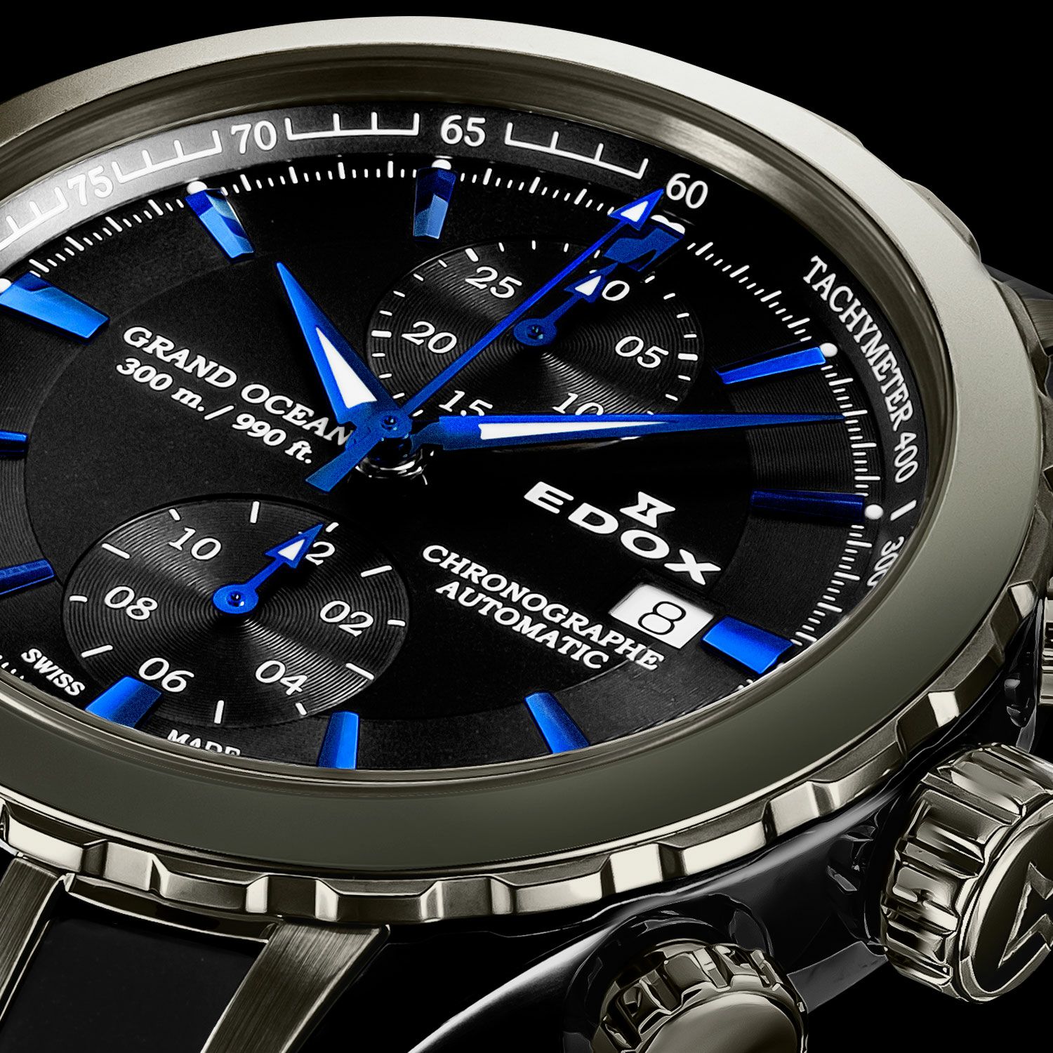 グランドオーシャン クロノグラフ オートマティック | EDOX Official Site