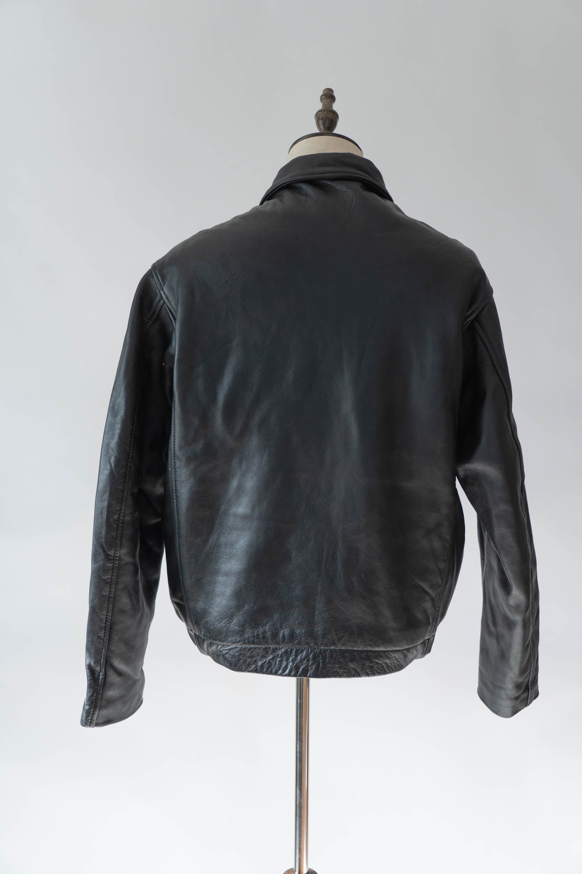 70s french Air Force pilot leather jacket civilian③ – edeak vintage