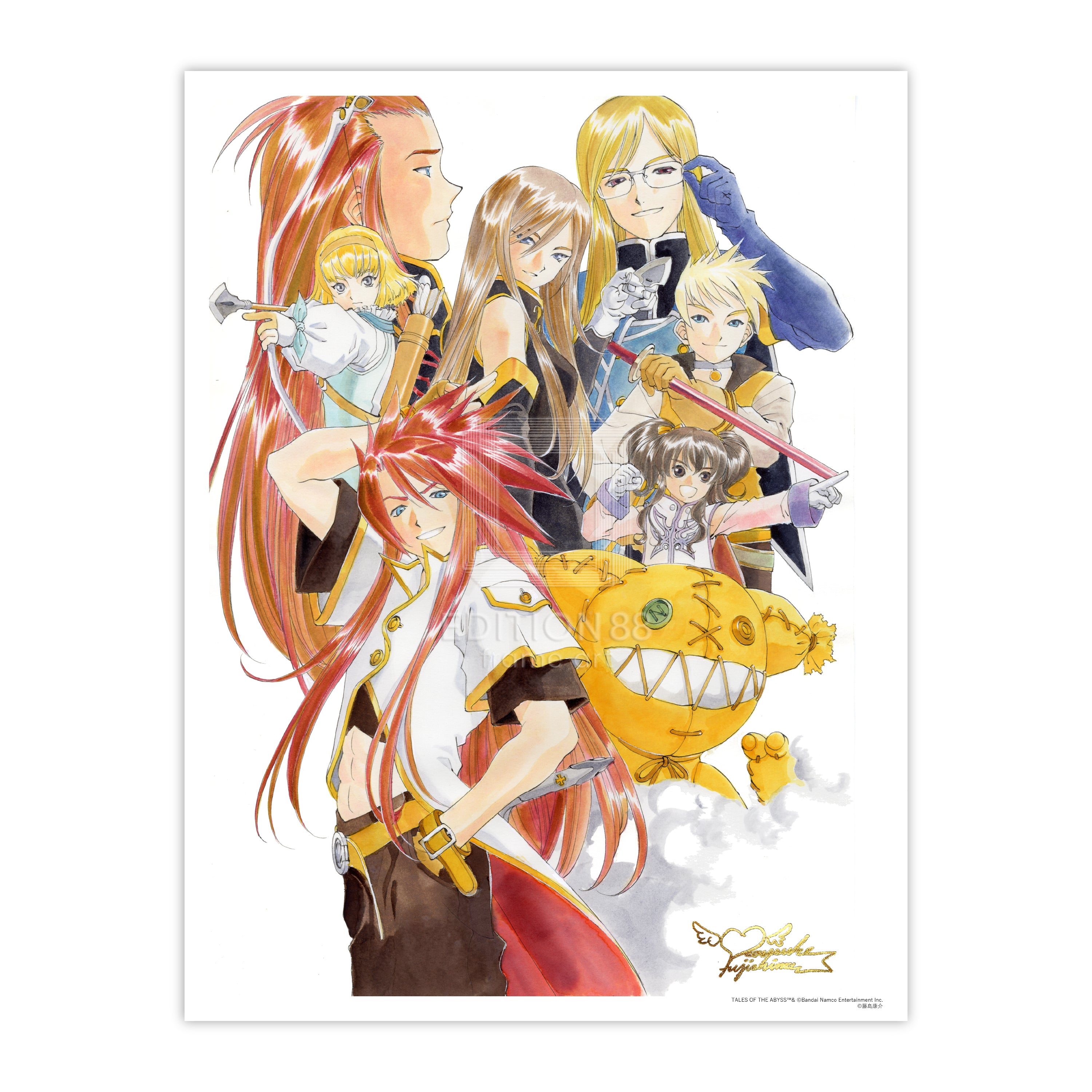 テイルズ オブ ジ アビス」88グラフ1/藤島康介（箔押しサイン入り）