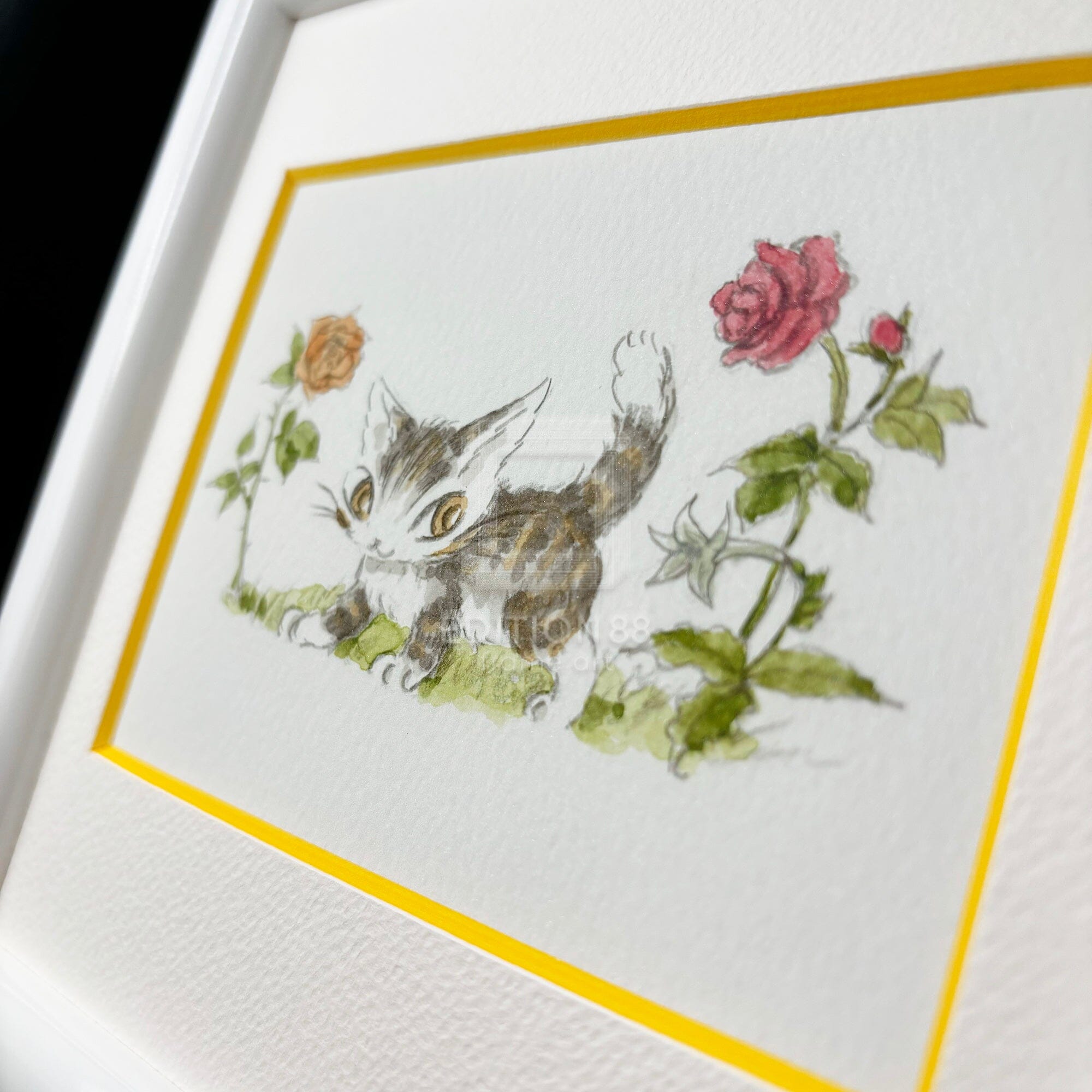 猫のダヤン 88グラフ「モルドバのバラ」/池田あきこ（直筆サイン入り