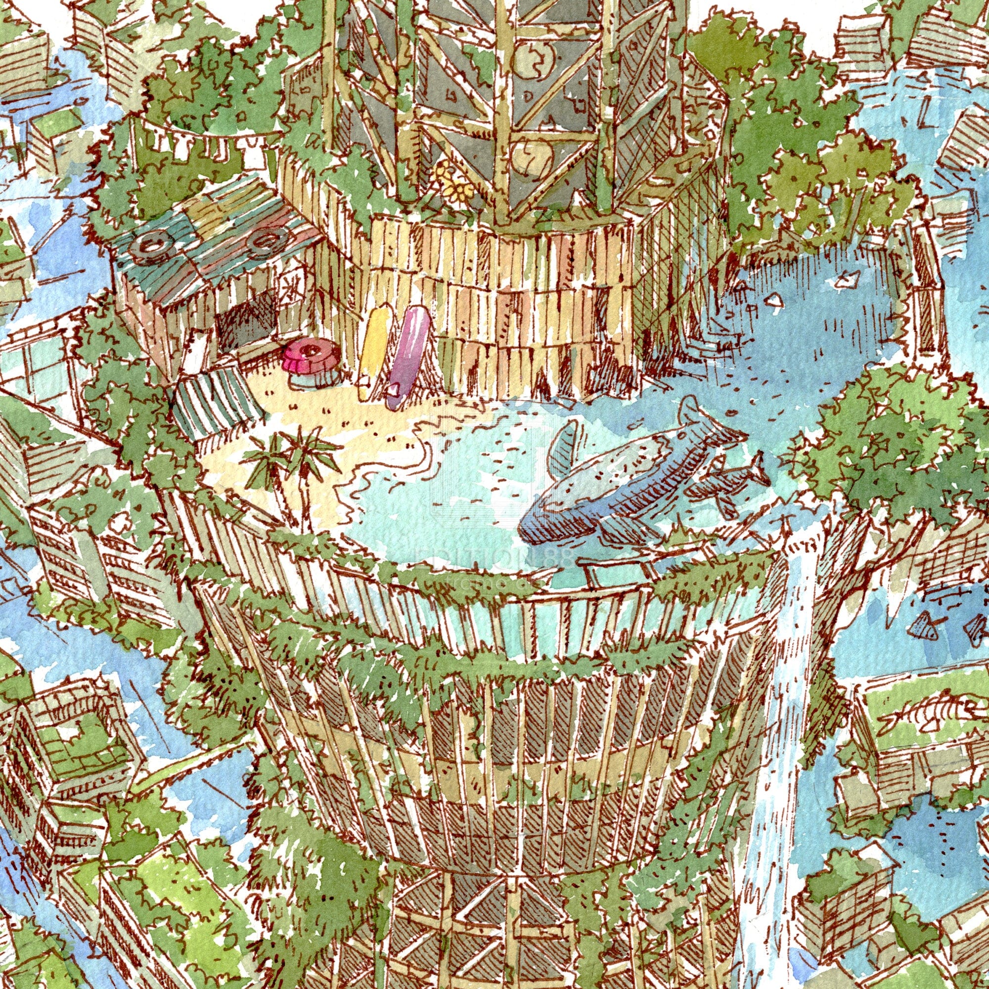 88グラフ ミニ 史上最高の夏休み幻想 水彩スケッチver/ 東京幻想（直筆