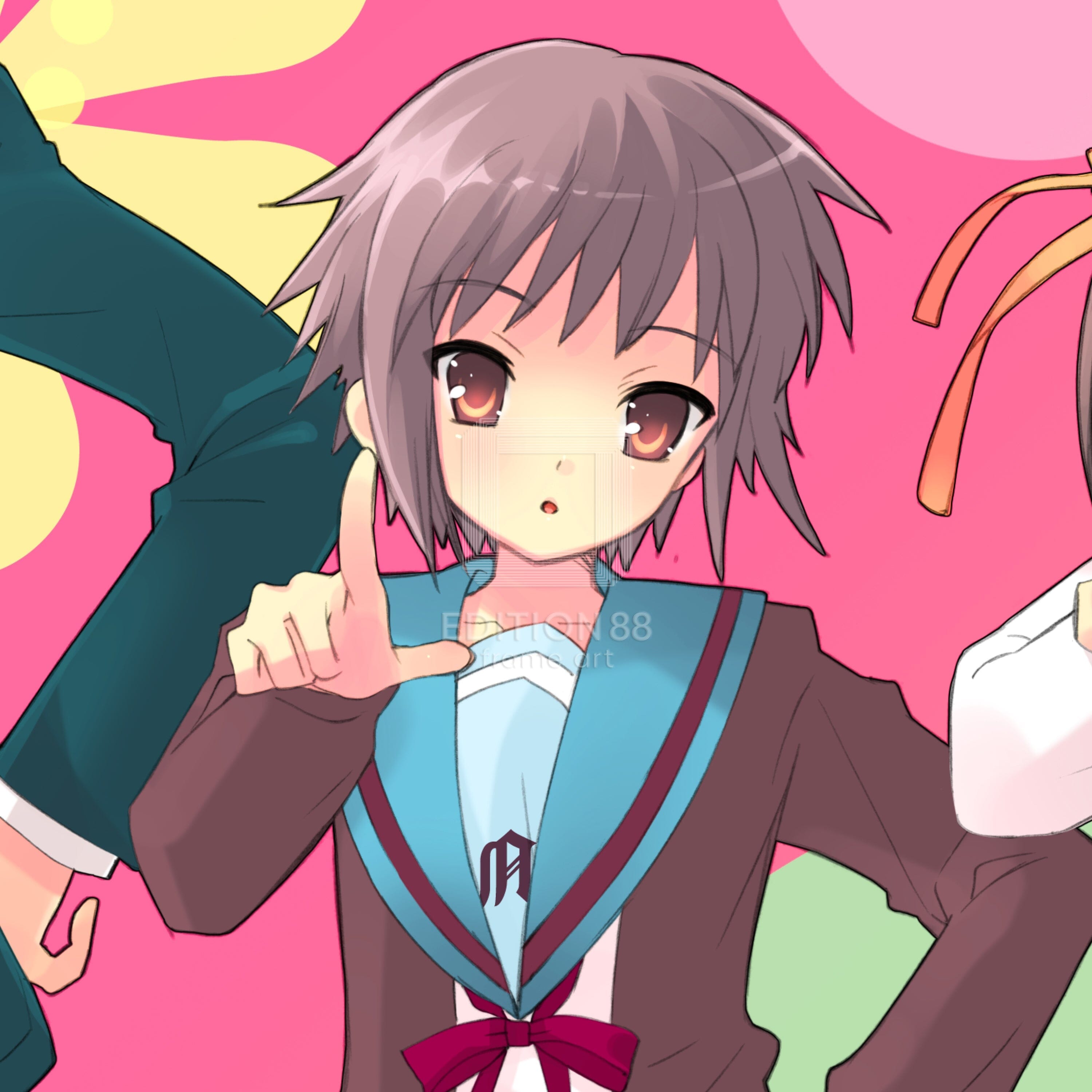 涼宮ハルヒの憂鬱」88グラフ3（「ザ・スニーカー」用イラスト 2006年8