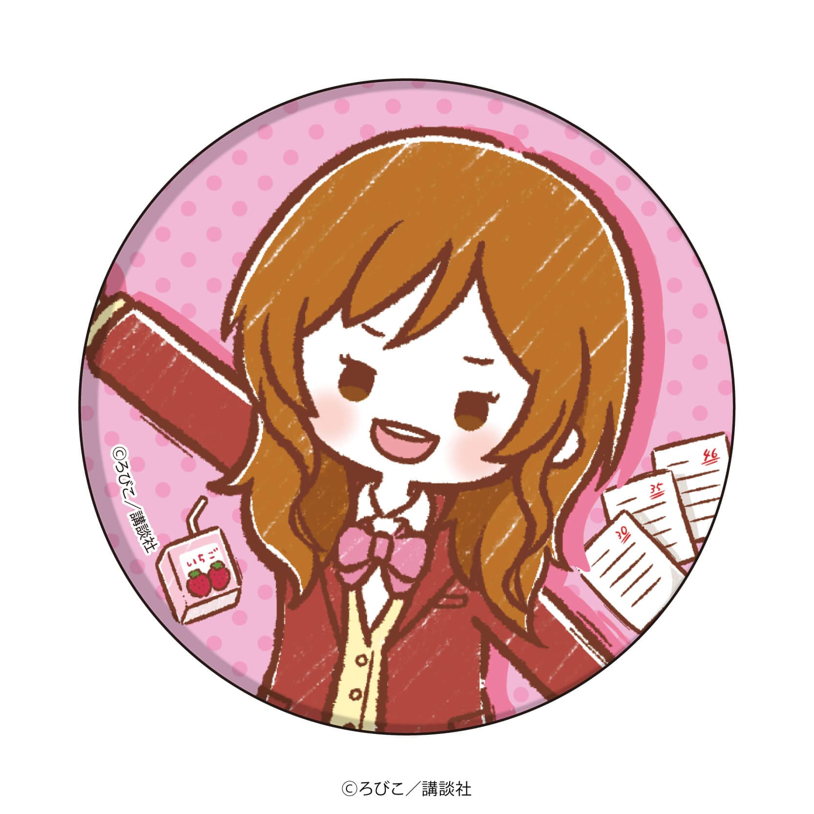 缶バッジ「となりの怪物くん」01/グラフアートver. ブラインド(8種