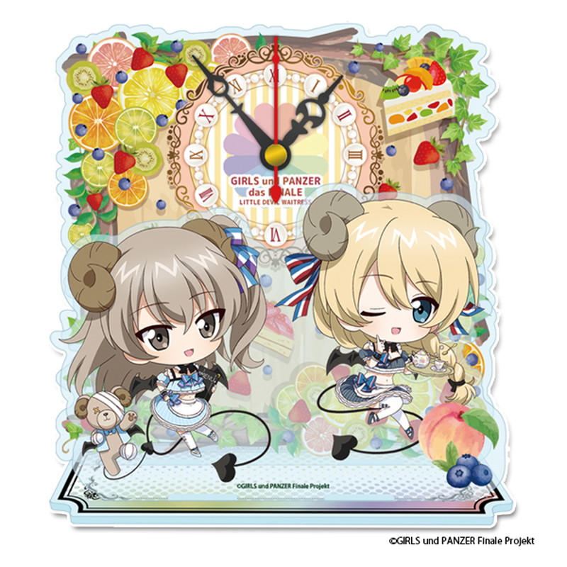 ガールズ＆パンツァー 最終章 ぷちちょこミニアクリル置時計