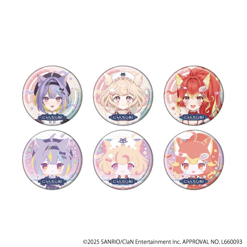 缶バッジ「にゃんたじあ！」02/コンプリートBOX(全6種)(公式イラスト