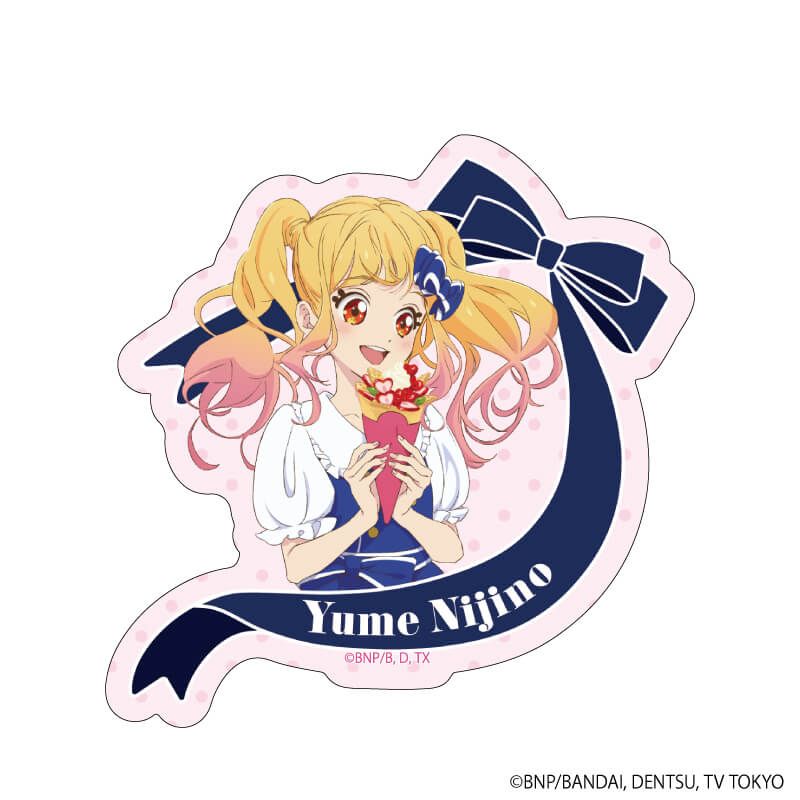 ダイカットステッカー「アイカツスターズ！」01/虹野ゆめ(描き下ろし