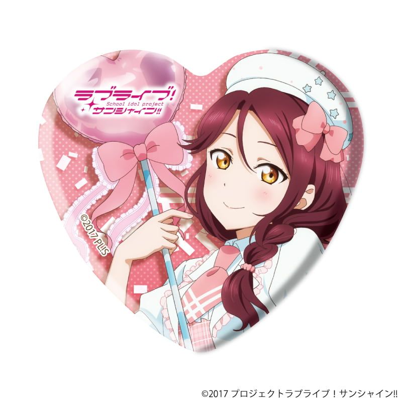 ハート型缶バッジ「ラブライブ！サンシャイン!!」02/パレードver