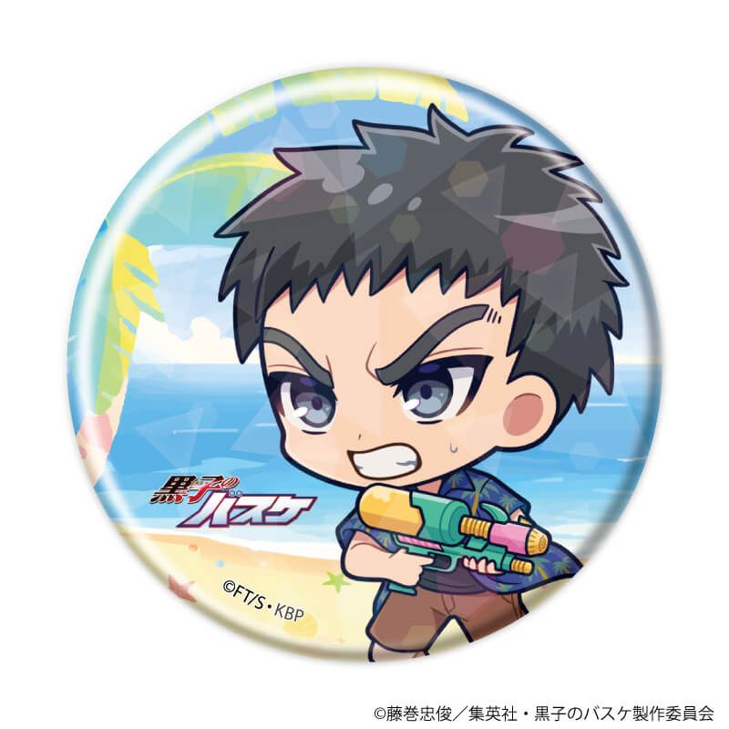 ホログラム缶バッジ(57mm)「黒子のバスケ」01/アロハver. コンプリート