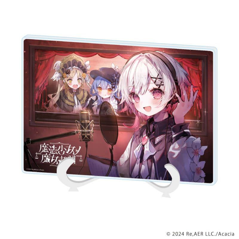 アクリルアートボード(A5サイズ)「魔法少女ノ魔女裁判」01/桜羽エマ&橘