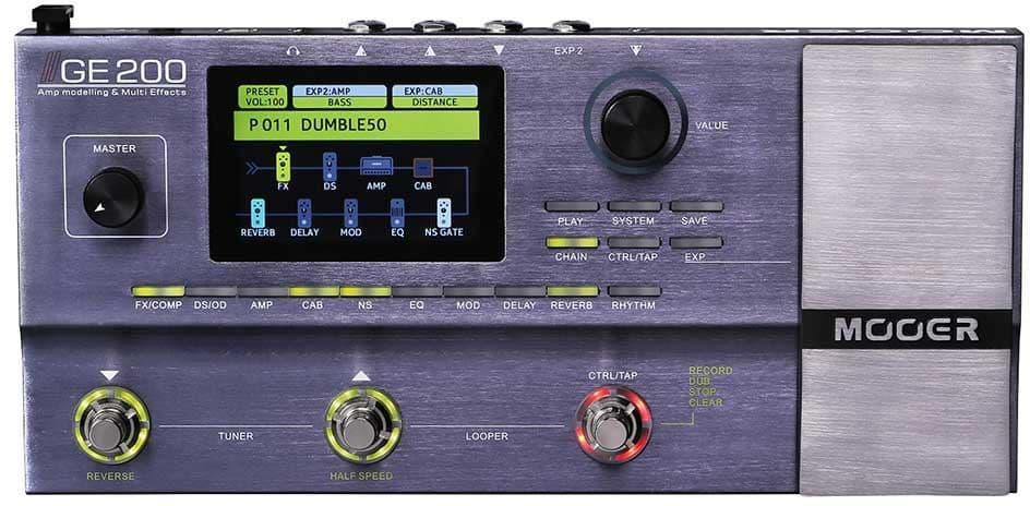 MOOER GE200 - 「Micro Preamp」シリーズを含む全55種類のアンプ