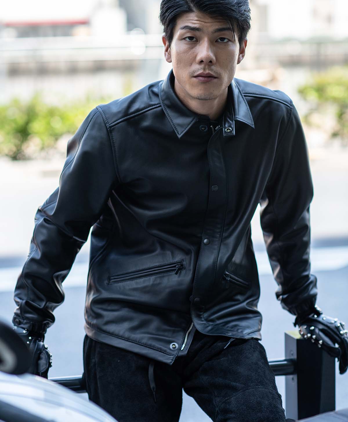 LEATHER COACH JACKET