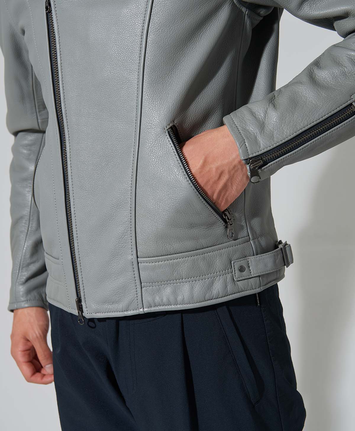 Leather jacket Leather jacket Hooded leather jacket | Kadoya