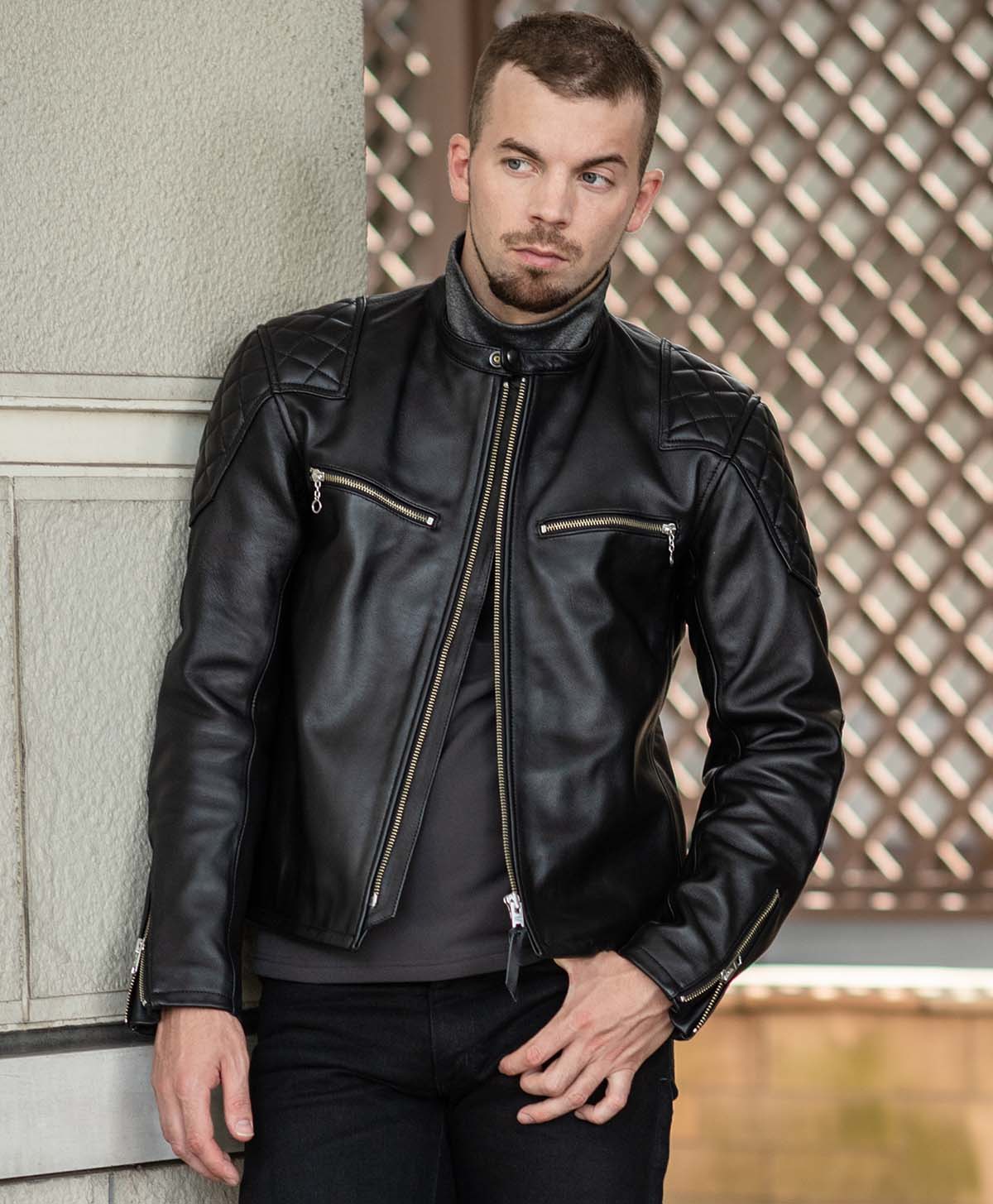 革ジャン レザーパテッドジャケット｜カドヤ公式オンラインショップ