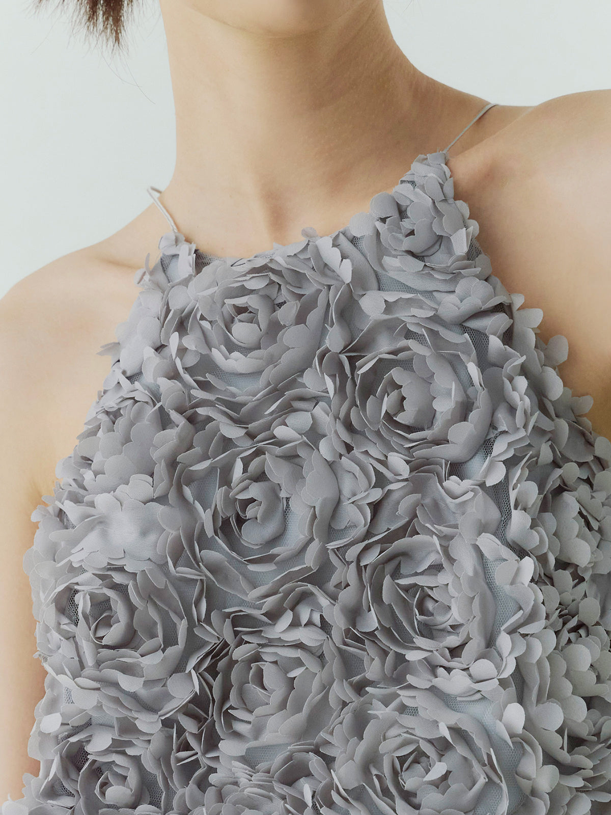 ボリュームフラワーモチーフアメスリトップス