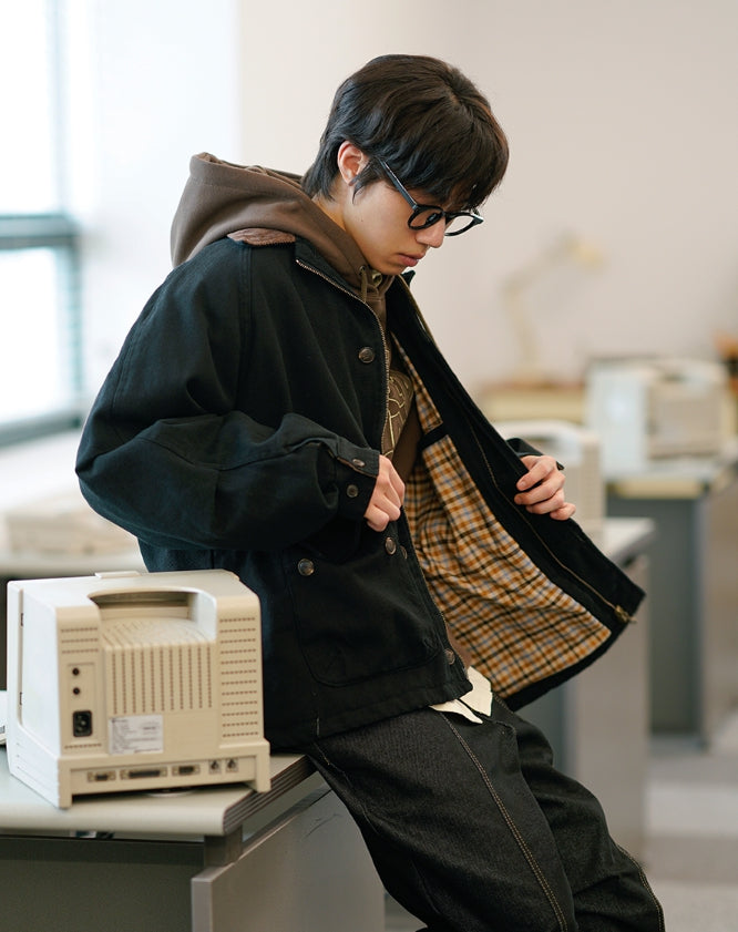 JEMUT (ジェモッ) - クリスワークハンチングジャケット / Crease Work