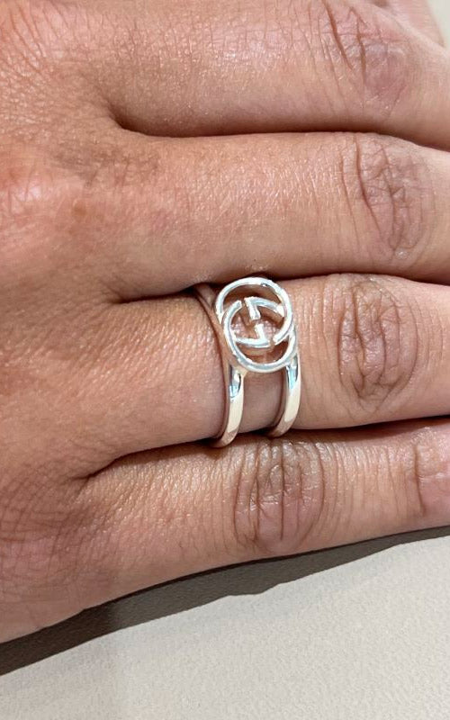 Gucci Interlocking G Open Band Ring Size 7.5 – 11:11 NY