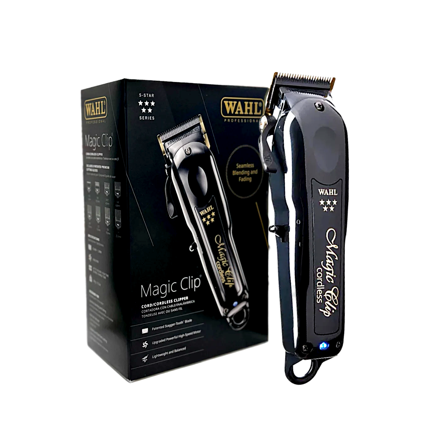 WAHL 5 STAR BLACK CORD/CORDLESS MAGIC CLIP 3026432 – Elegant