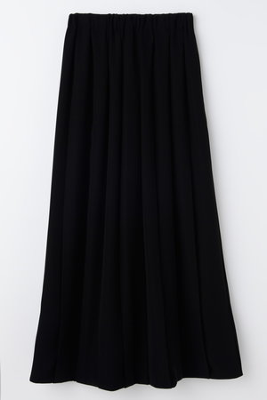 ENFOLD(エンフォルド)｜COCOON PLEATS-SKIRT/ブラック の通販