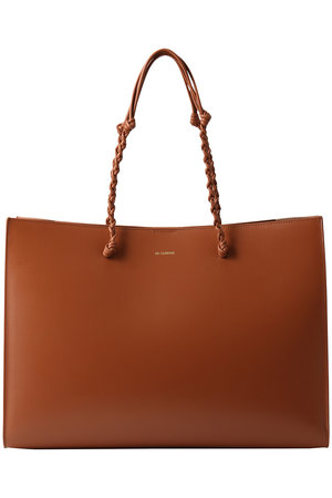 JIL SANDER(ジル サンダー)｜TANGLE レザートートバッグ/タン の通販