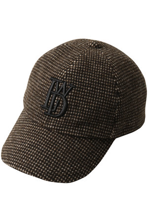 LUDLOW(ラドロー)｜Cap(wool checkered)/ブラウン の通販｜ELLESHOP