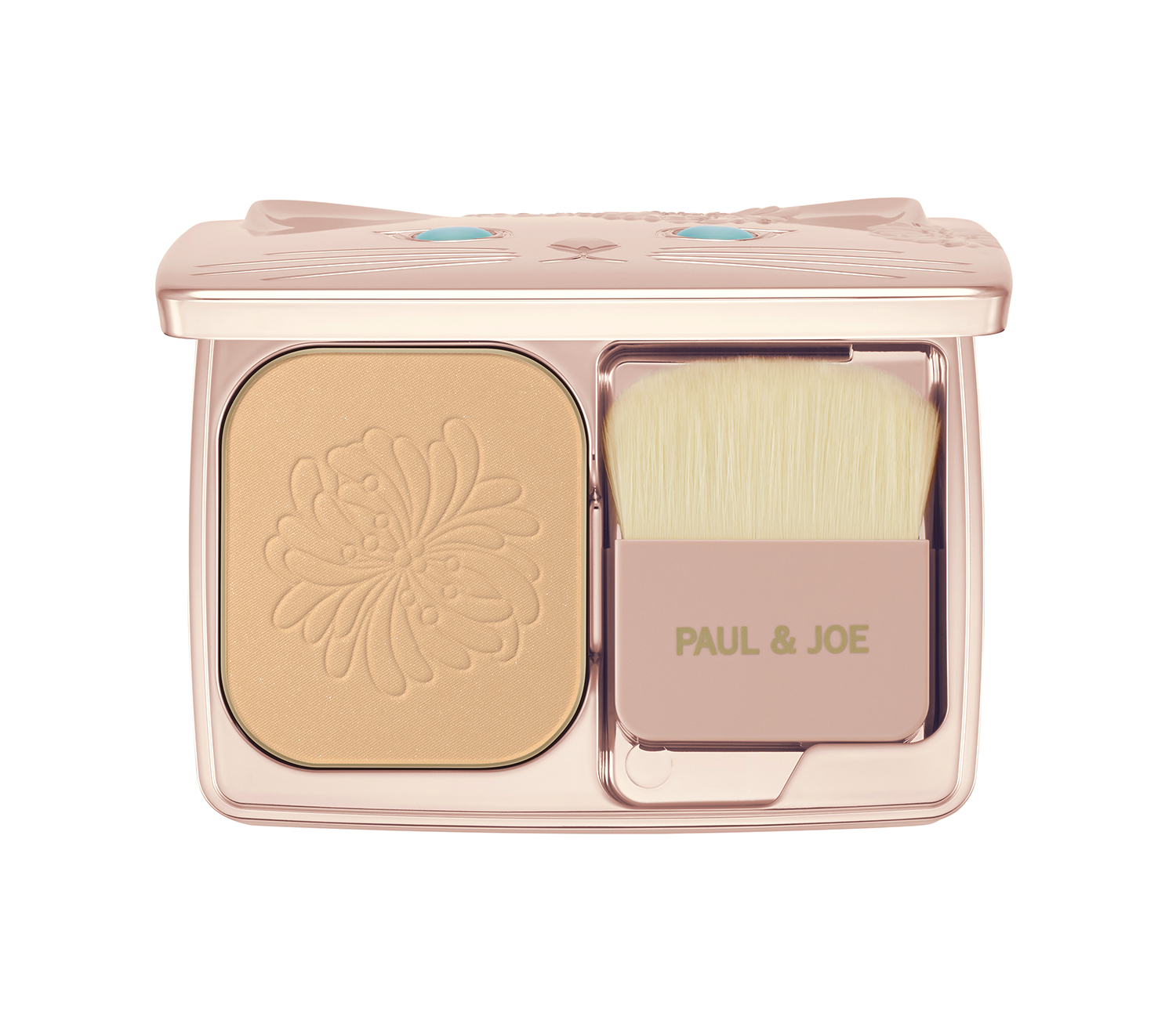 ポール & ジョー「パウダー ファンデーション ケース 」にアクアブルー