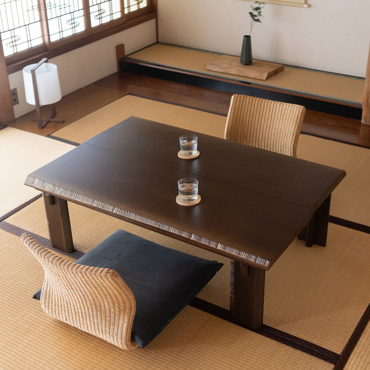 こたつテーブル 幅120cm 長方形 ロータイプ 木製 やぐら デスク 机