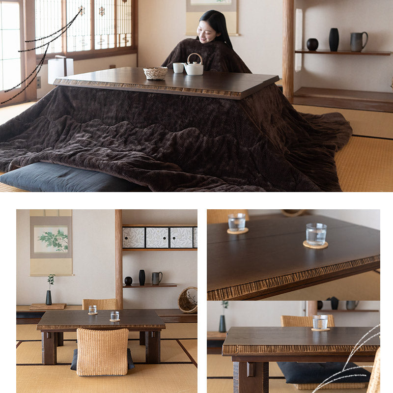 こたつテーブル 幅120cm 長方形 ロータイプ 木製 やぐら デスク 机