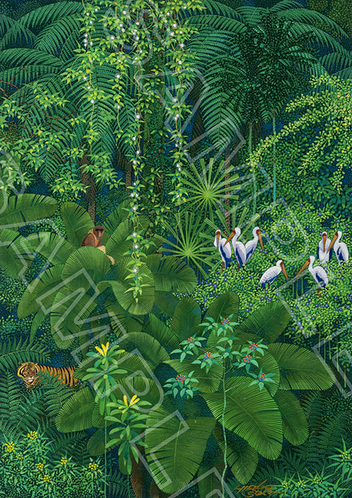 ジークレー額装版画 - 磯野宏夫 森の画集