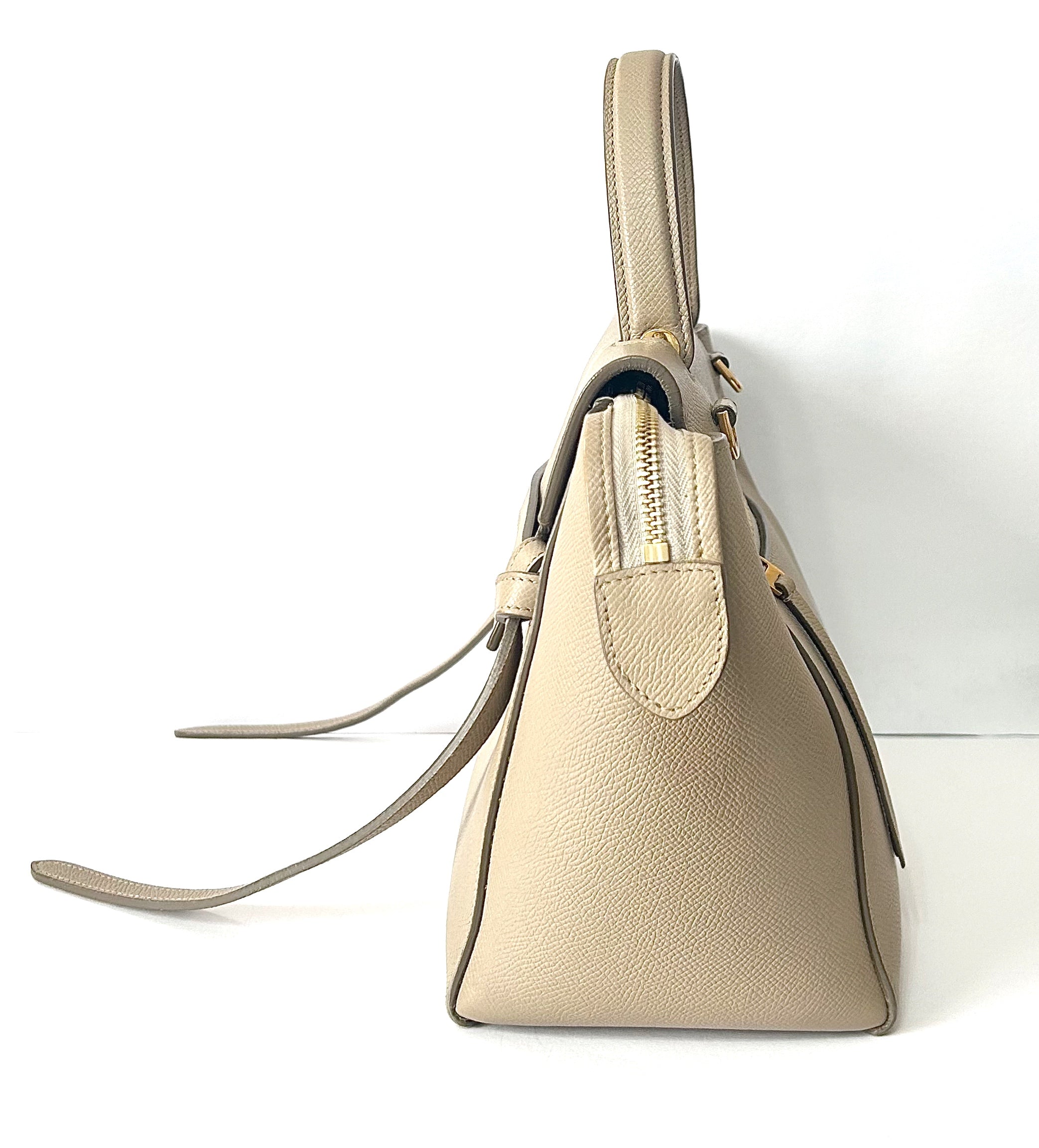 マイクロベルトバッグ ライトトープ / CELINE / セリーヌ ユーズドの