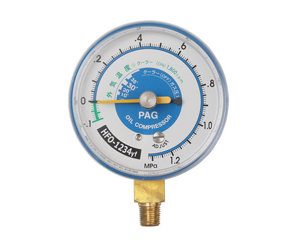 DENGEN マニホールドゲージ用低圧メーター CP-G68YFGL R1234YF