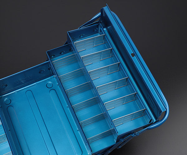 TRUSCO トラスコ 3段式工具箱 352x220x343 ブルー GT-350-B