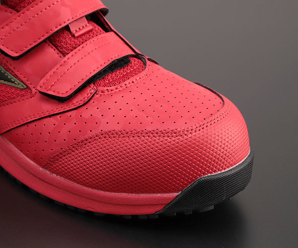 ミズノ 安全靴 F1GA220062 24.5cm レッド×ブラック オールマイティLS