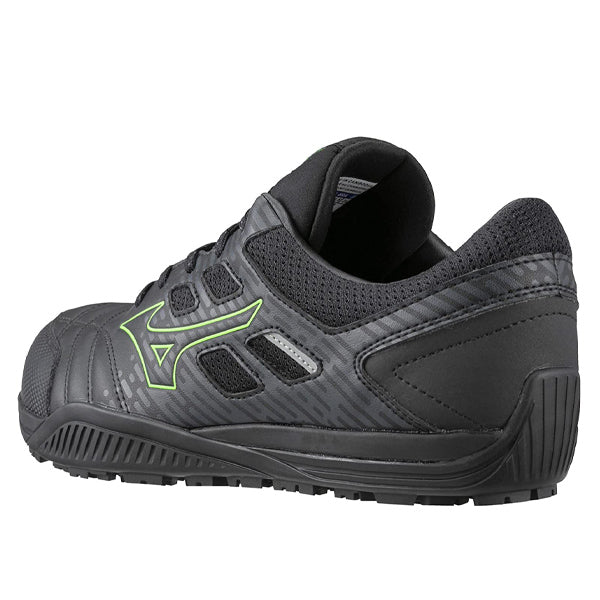 ミズノ 安全靴 オールマイティ TDII11L F1GA230009 ブラック×グリーン