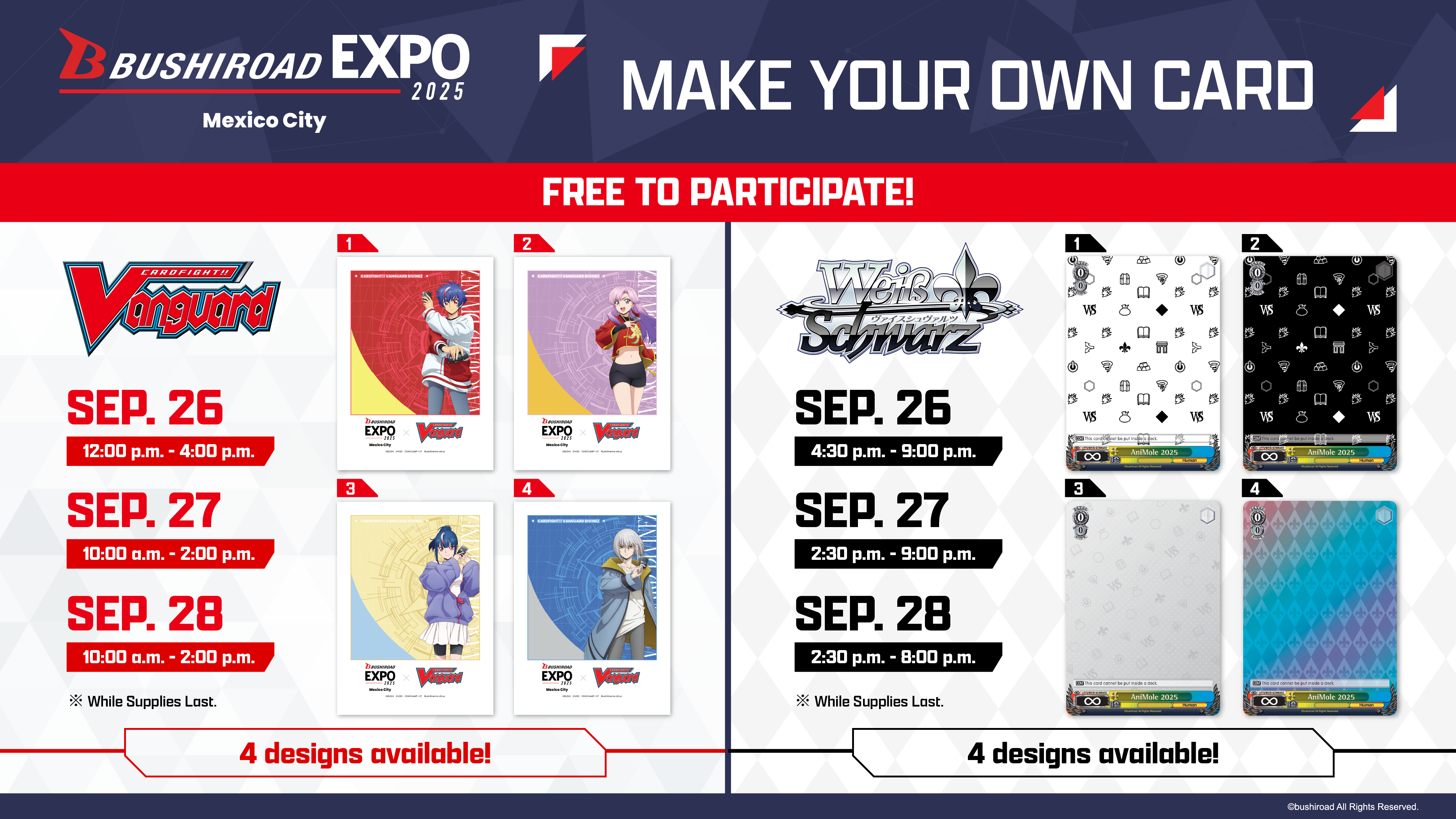 Bushiroad EXPO heads to AniMole in Mexico City! ｜ Bushiroad