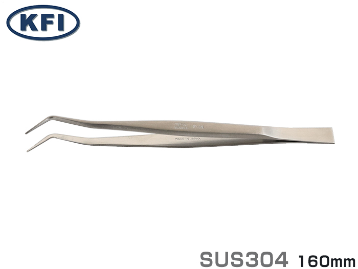 k-8ステンレスピンセット 品番080001 全長120mm | コクゴeネット