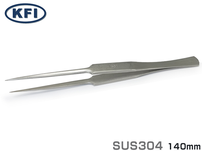 k-21NNステンレスピンセット 品番210001 全長125mm | コクゴeネット