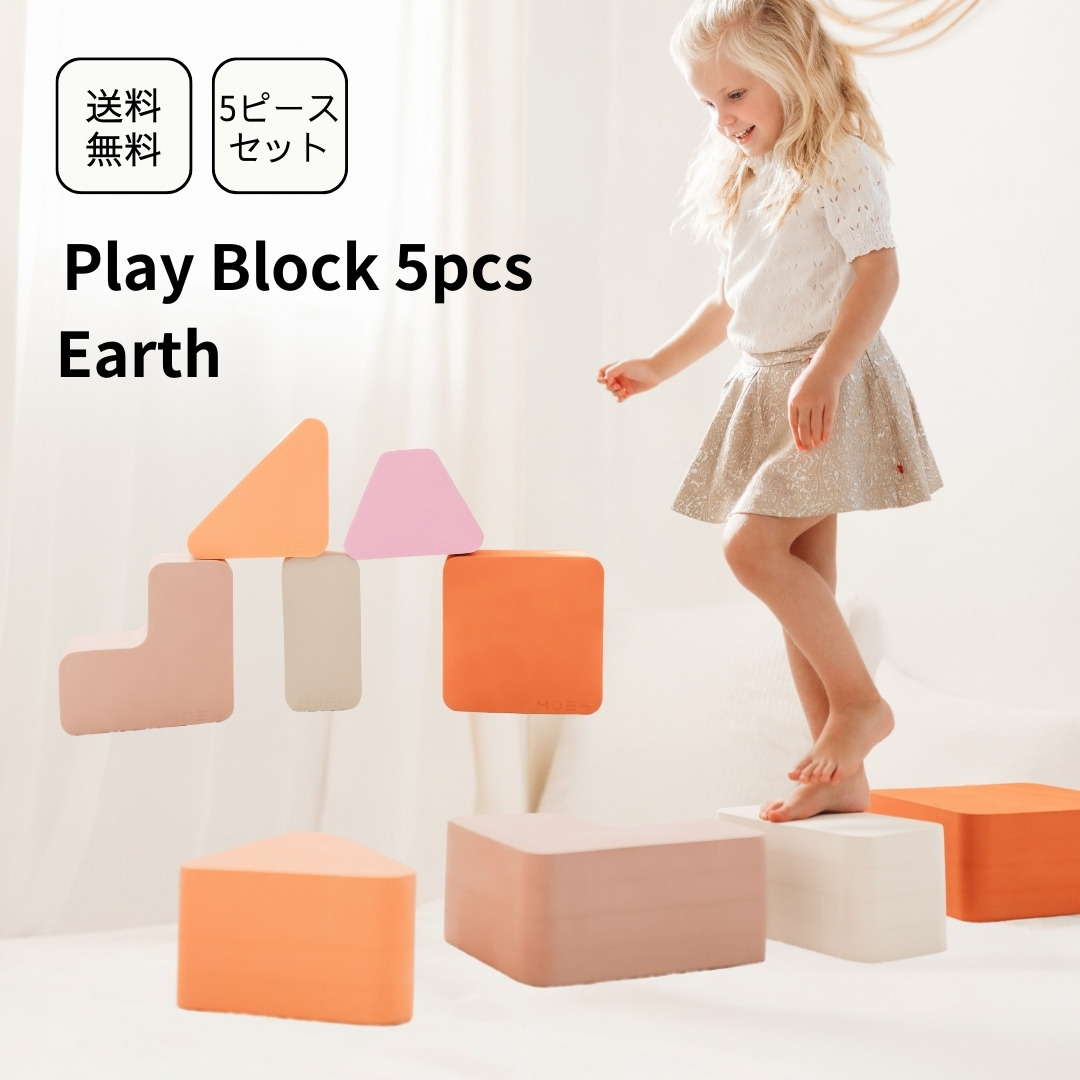 MOES(ムース) Play Block Earth 5ピースセット (ラッピング不可