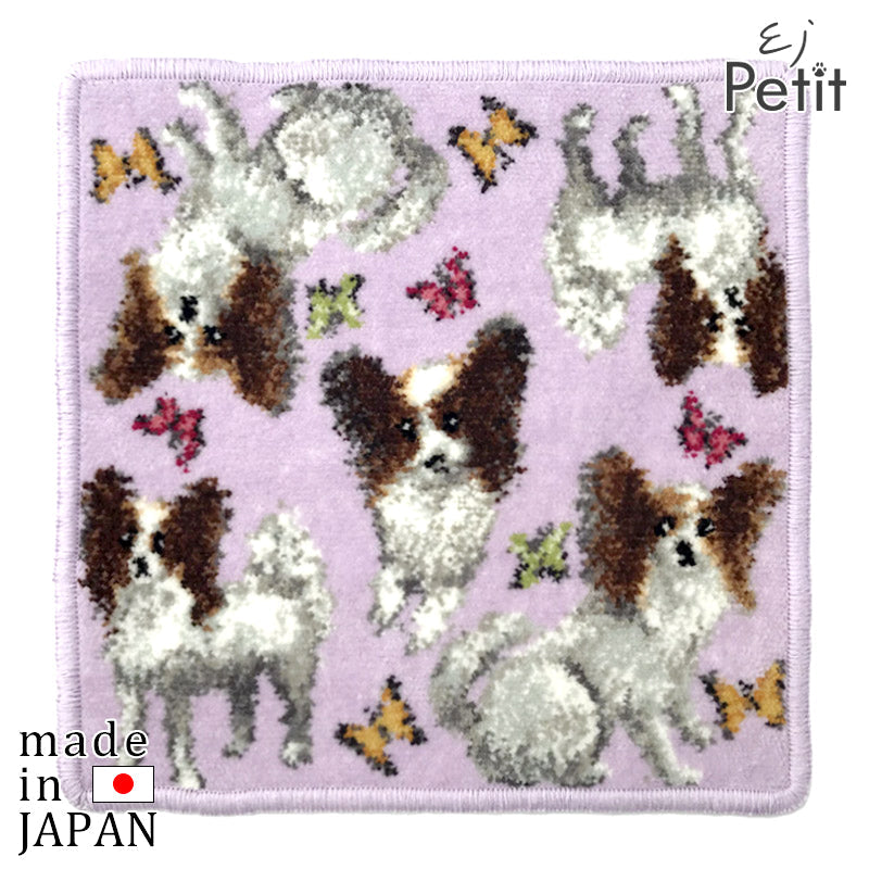 日本製 犬猫柄 パピヨン 23cm 綿100% ハンカチ タオルハンカチ – 公式